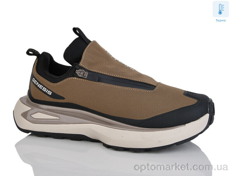 Купить Кросівки чоловічі A129-7 термо Sen.dini коричневий, фото 1