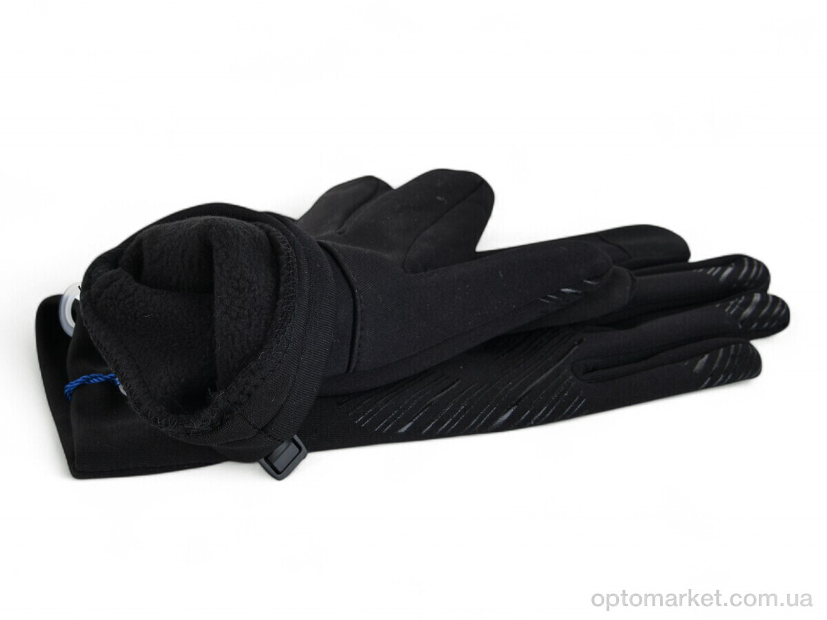 Купить Рукавички чоловічі A13-111 black Number one чорний, фото 2