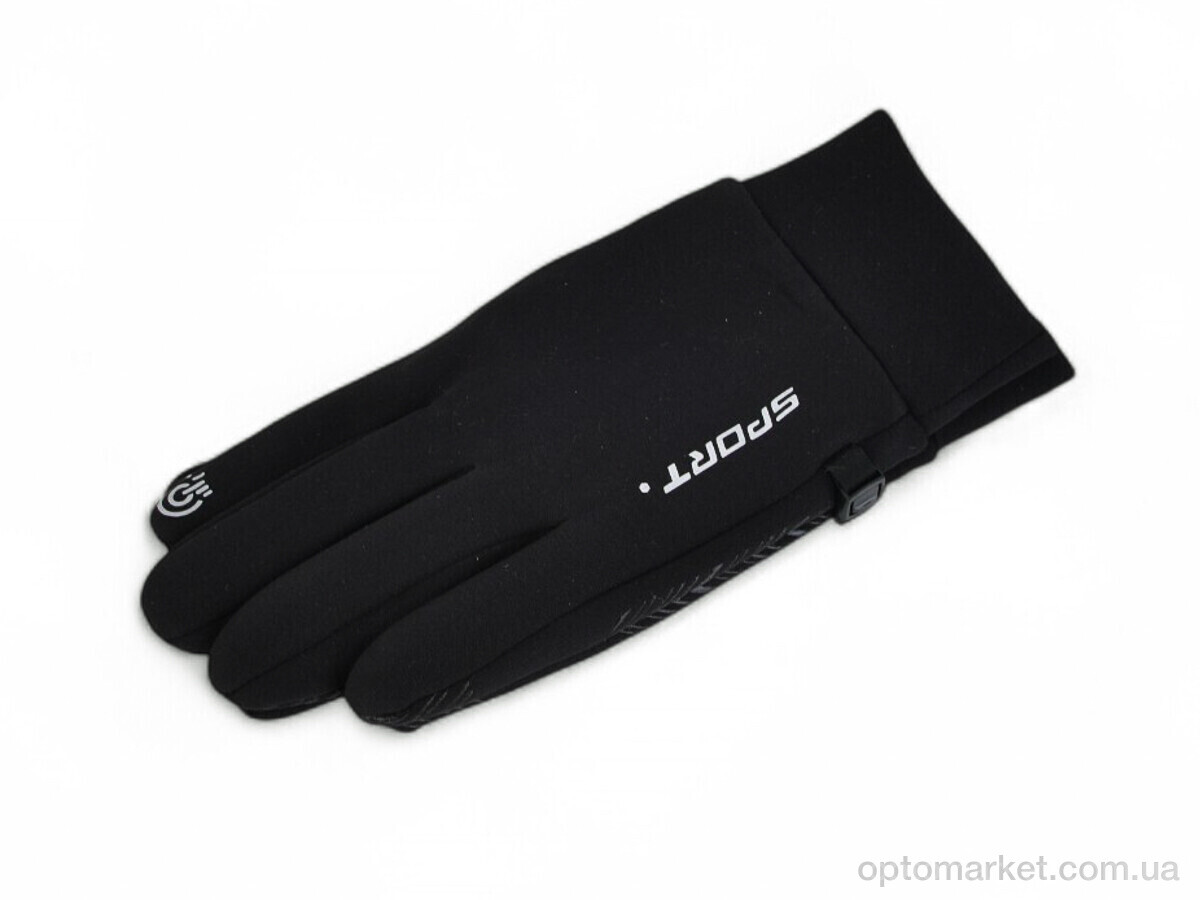 Купить Рукавички чоловічі A13-112 black Number one чорний, фото 1