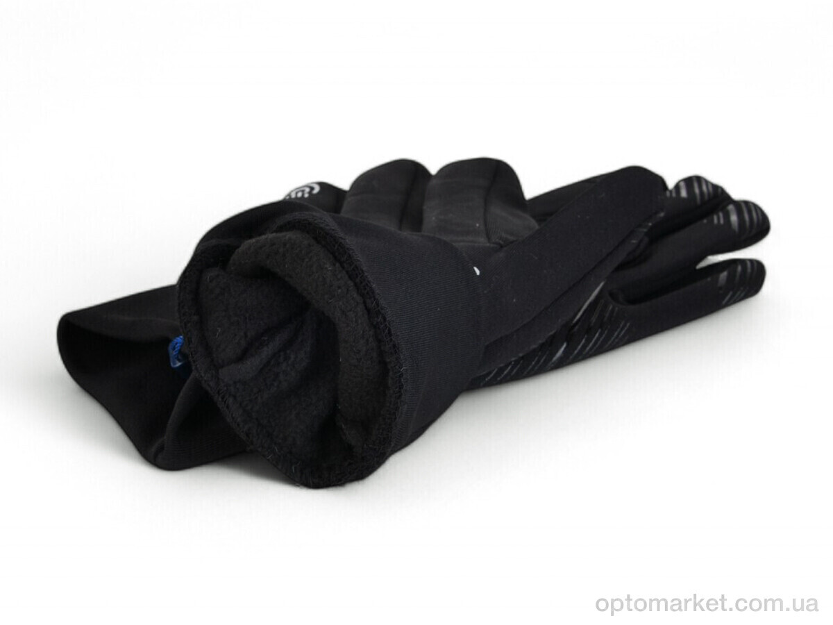 Купить Рукавички чоловічі A13-112 black Number one чорний, фото 2