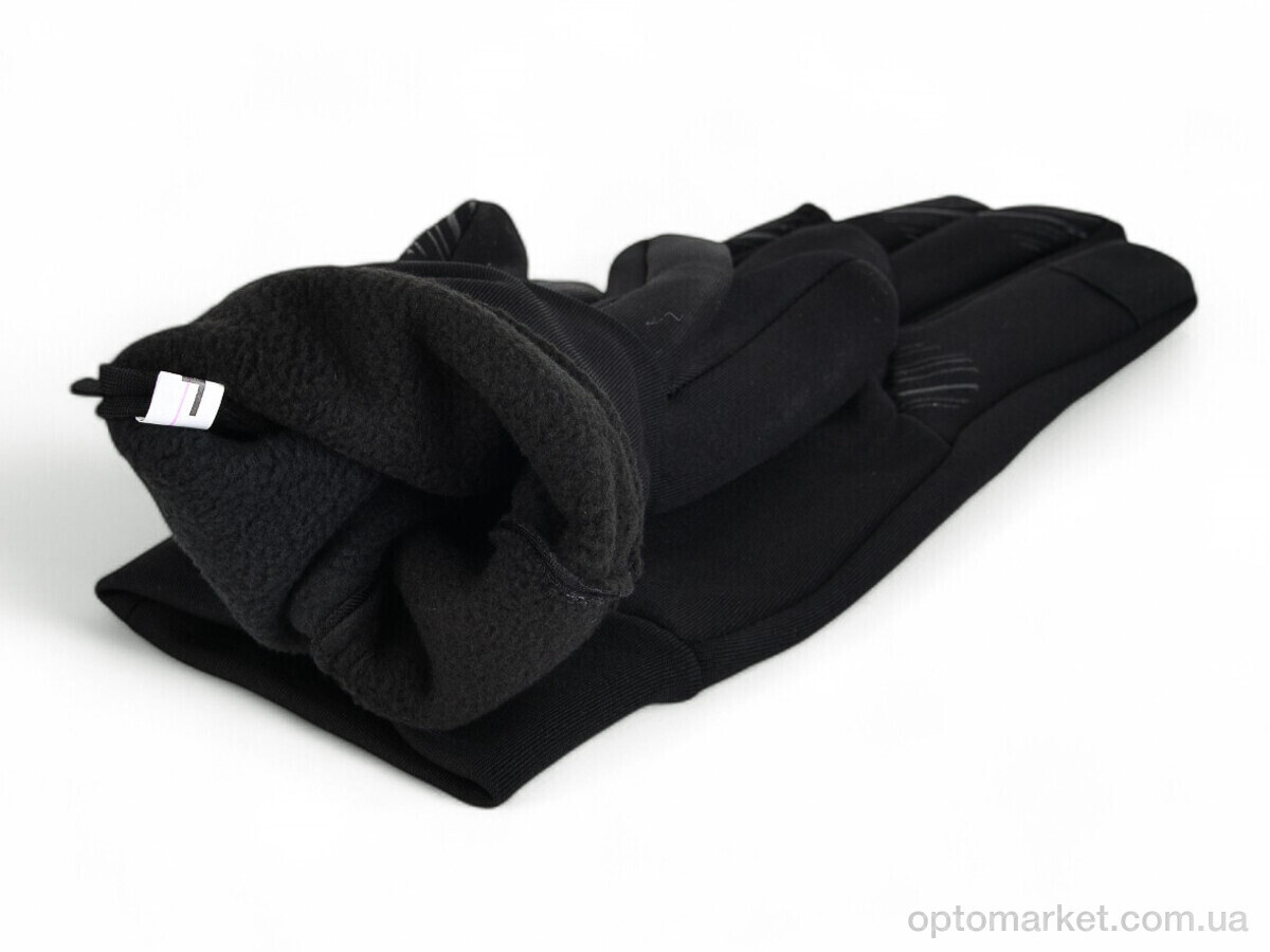 Купить Рукавички чоловічі A13-113 black Number one чорний, фото 2