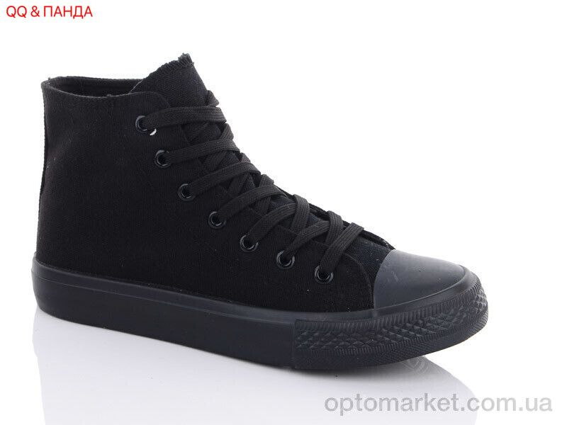 Купить Кеди унісекс A135-1 QQ shoes чорний, фото 1