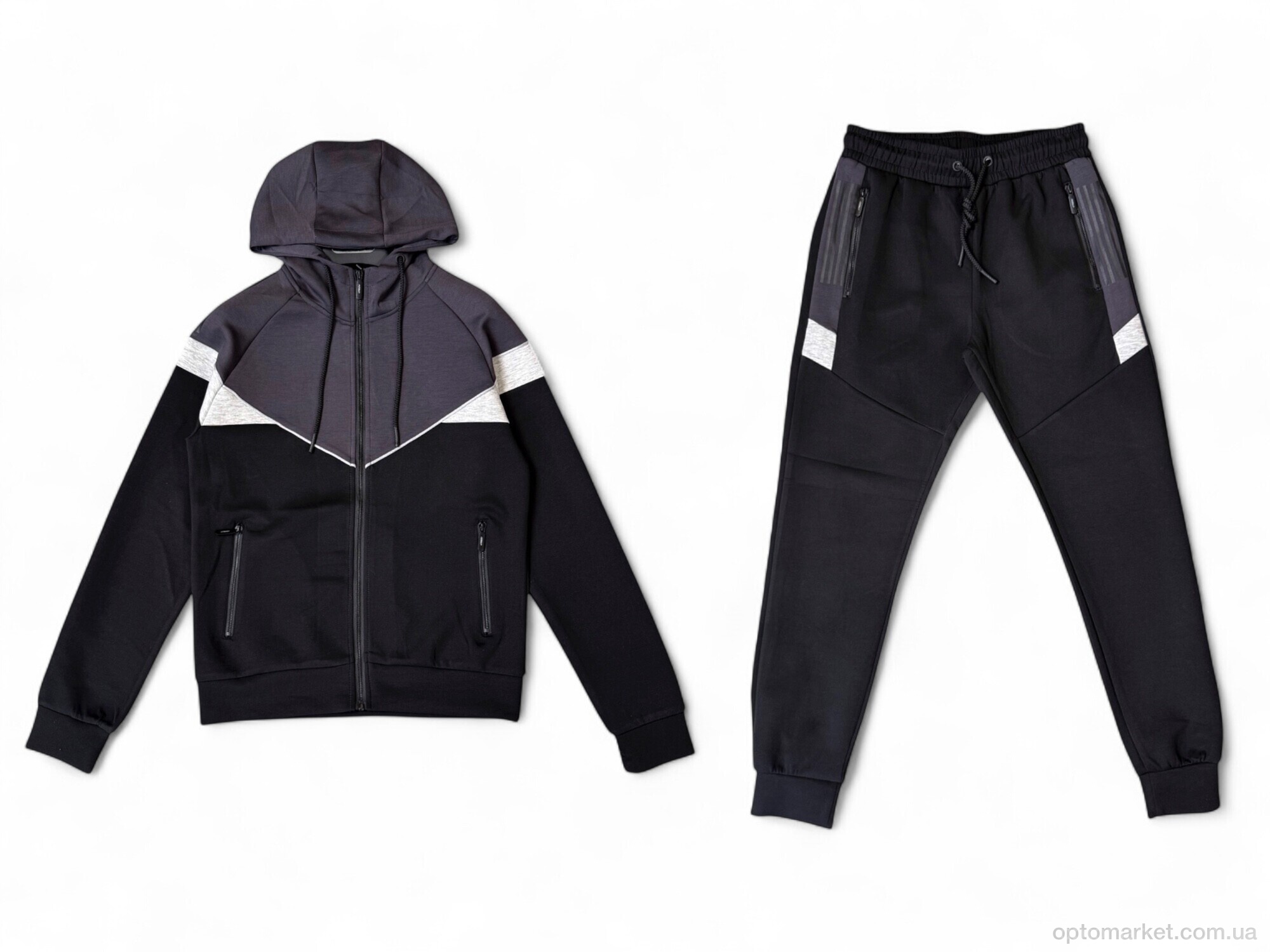 Купить Спортивний костюм чоловічі A135 d.grey Audsa сірий, фото 1