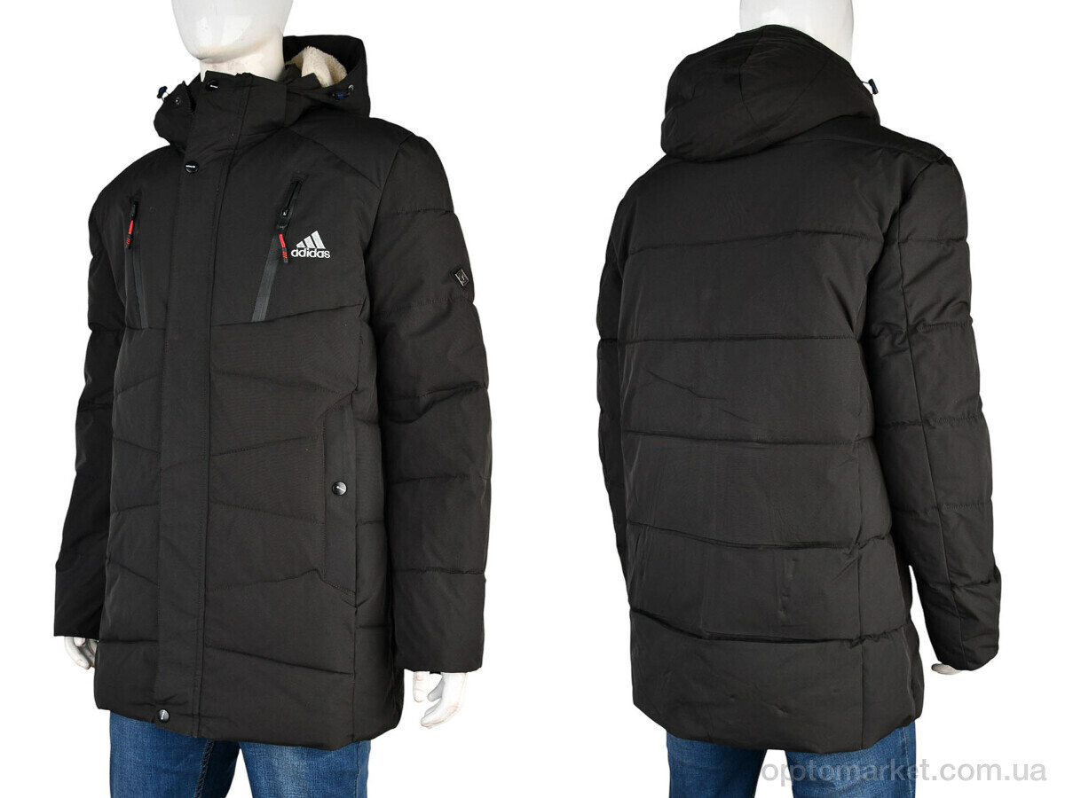 Купить Куртка чоловічі A14 black A.idas чорний, фото 4