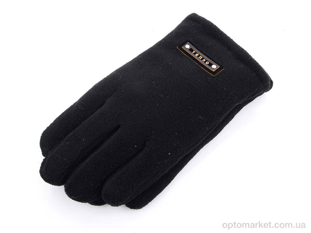 Купить Рукавички чоловічі A15-2М фліс-хутро Королева чорний, фото 1