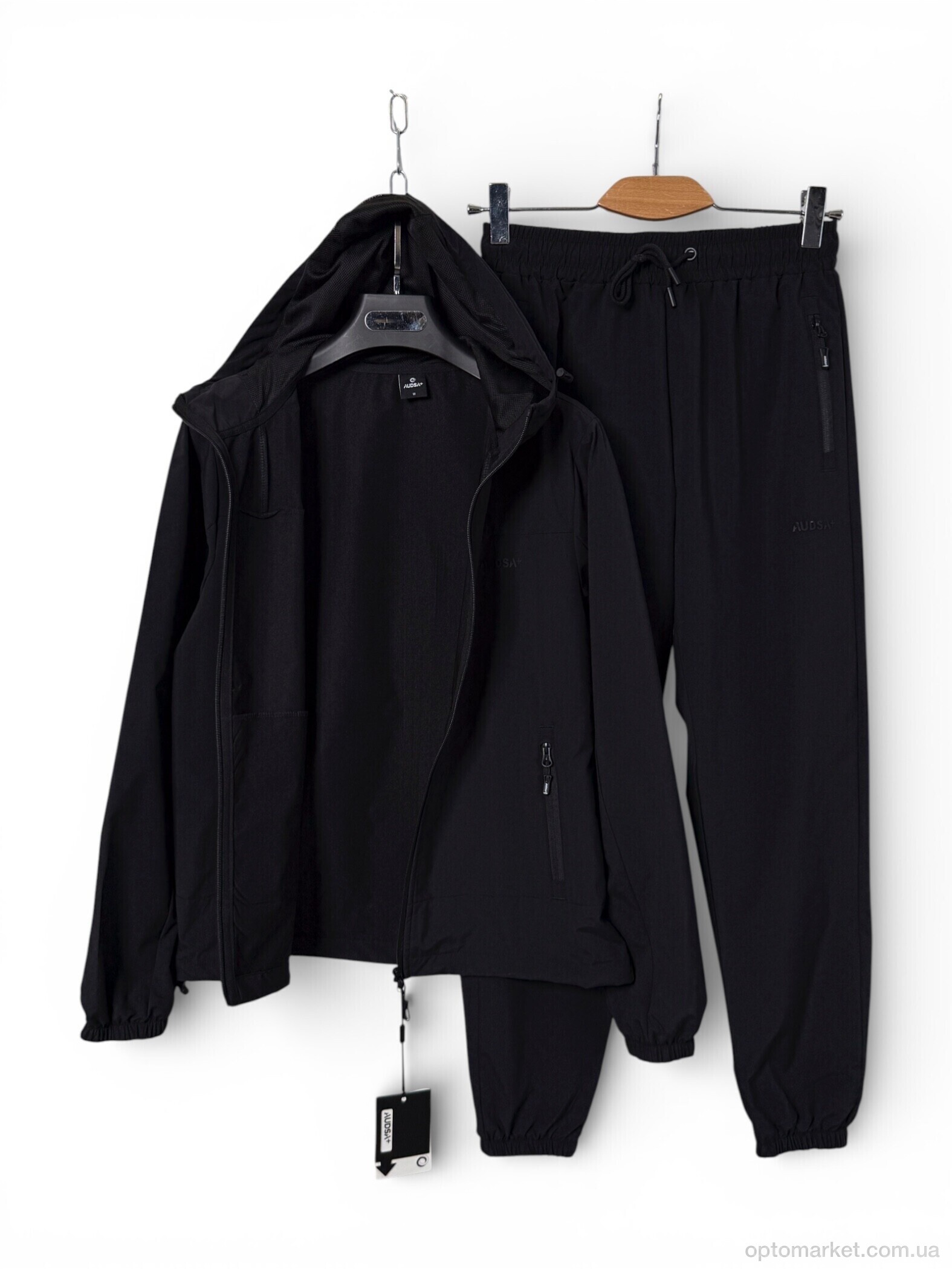 Купить Спортивний костюм чоловічі A154 black Audsa чорний, фото 2