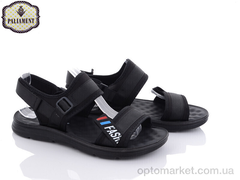 Купить Сандалі чоловічі A1555 Paliament чорний, фото 1