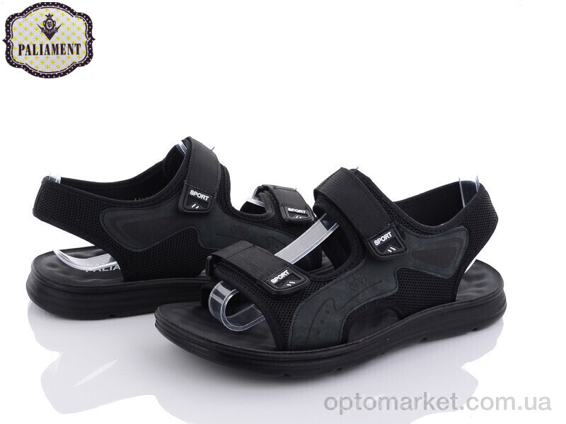 Купить Сандалі чоловічі A1611 Paliament чорний, фото 1