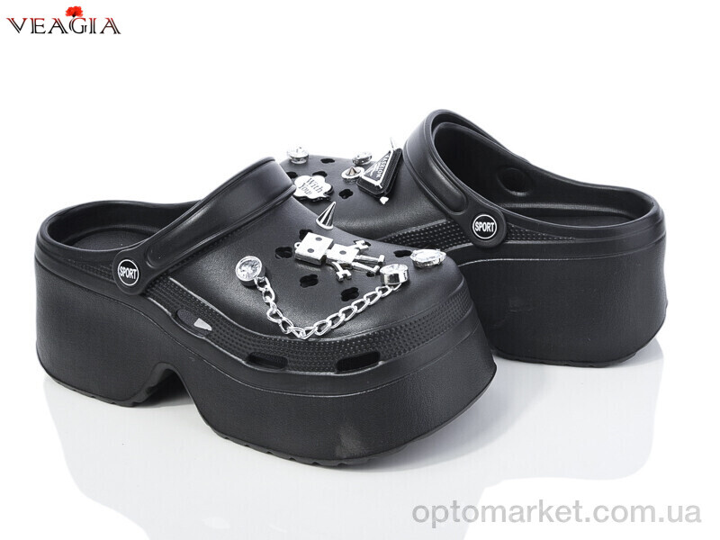 Купить Крокси жіночі A17-1 Veagia-ADA чорний, фото 1