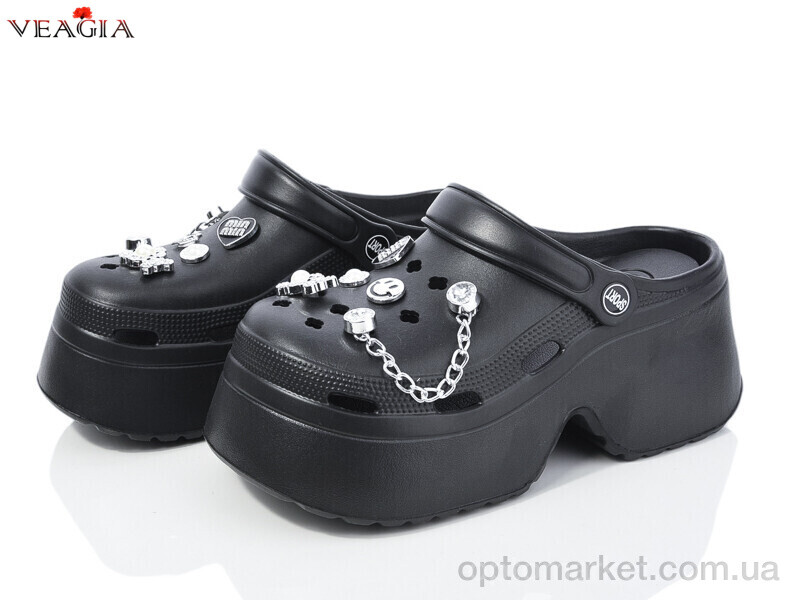 Купить Крокси жіночі A18-1 Veagia-ADA чорний, фото 1