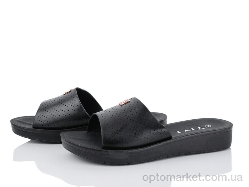 Купить Шльопанці жіночі A19-1 YiYi чорний, фото 1