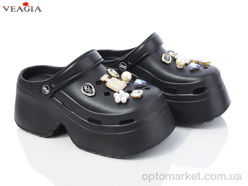 Купить Крокси жіночі A19-1 Veagia-ADA чорний, фото 1