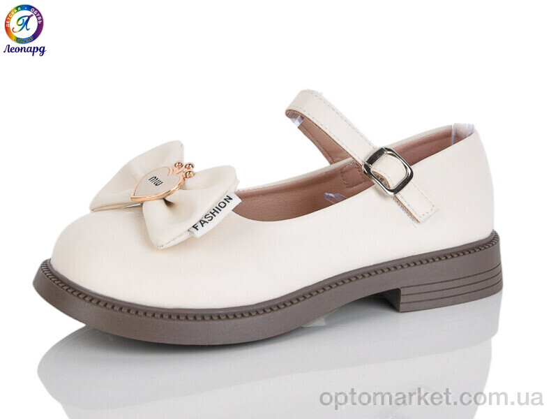 Купить Туфлі дитячі A2-13A Леопард бежевий, фото 1