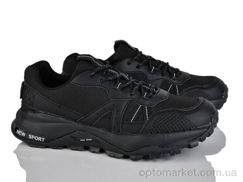 Купить Кросівки чоловічі A203-1 Run Life чорний, фото 1