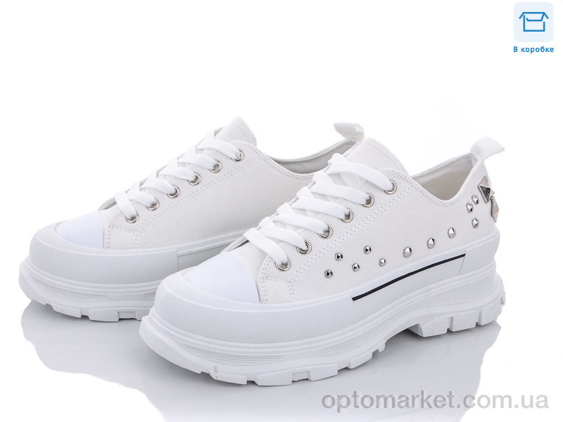 Купить Кеды женские A2033-2 Girnaive белый, фото 1