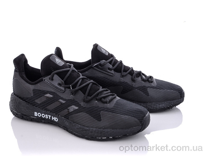 Купить Кросівки чоловічі A2069-1 лицензия A.idas чорний, фото 2