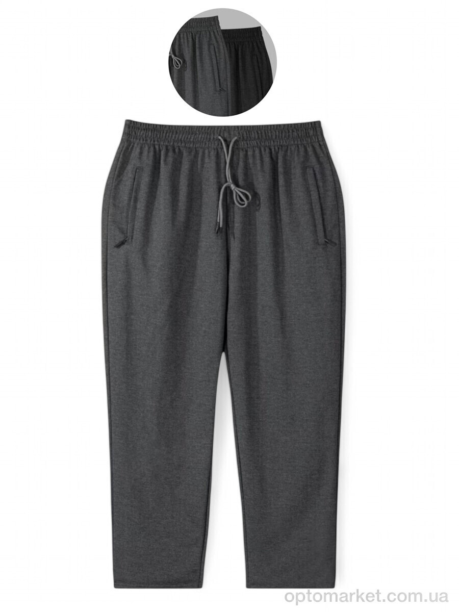 Купить Спортивні штаны чоловічі A2095-1 сірий+чорний mix Riza мікс, фото 1