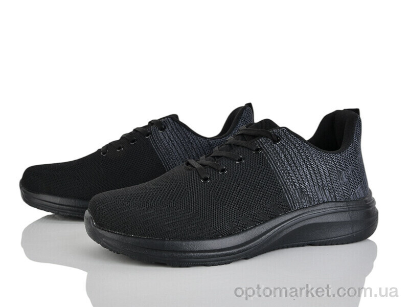 Купить Кросівки чоловічі A211-1 піна Run Life чорний, фото 1