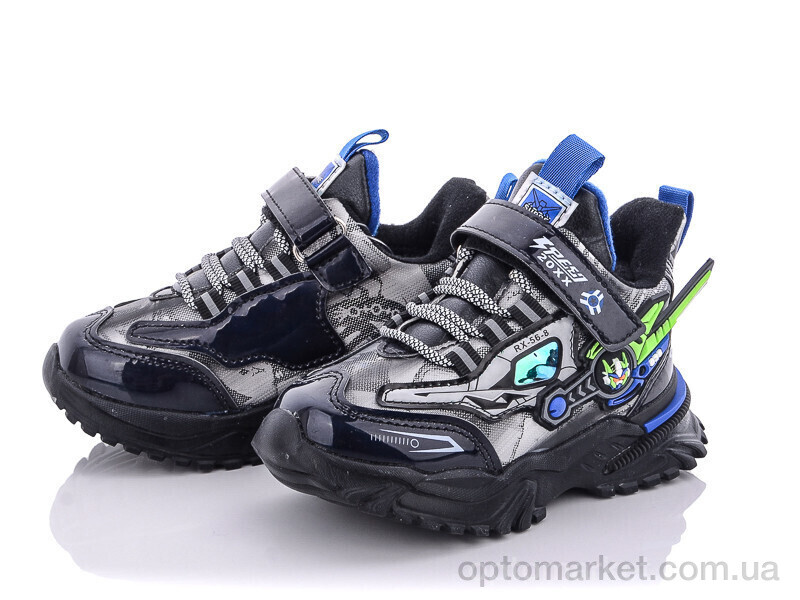 Купить Кросівки дитячі A211S black blue Мифер чорний, фото 1