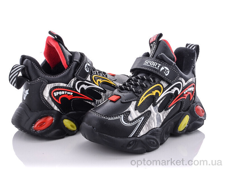 Купить Кросівки дитячі A213B red Мифер чорний, фото 1