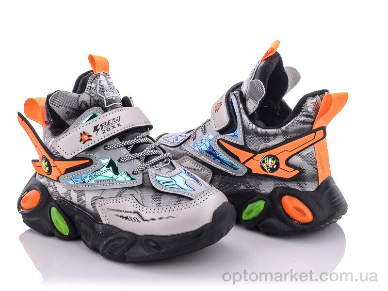 Купить Кросівки дитячі A216B orange Мифер сірий, фото 1