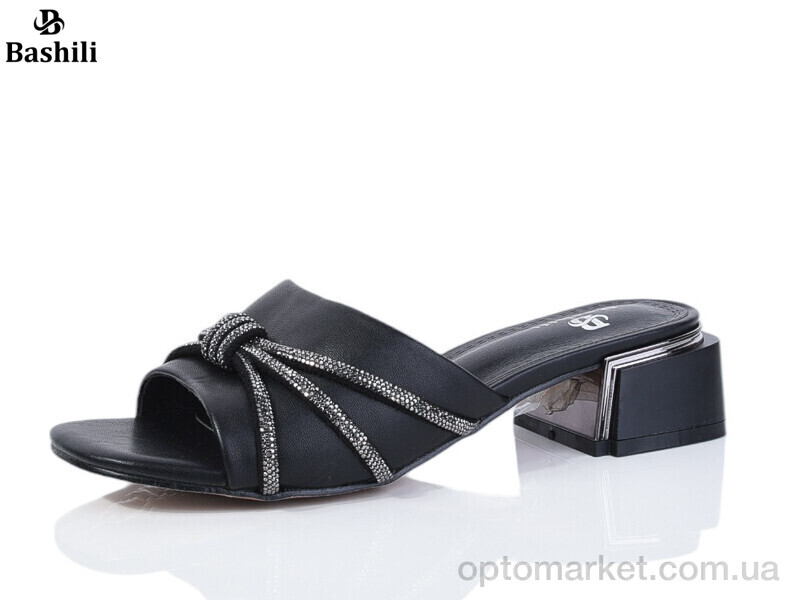 Купить Шльопанці жіночі A217-1 Башили чорний, фото 1