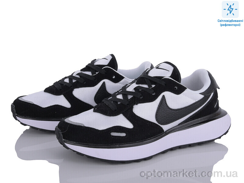 Купить Кросівки чоловічі A2196-2 світловідбивач N.ke чорний, фото 2