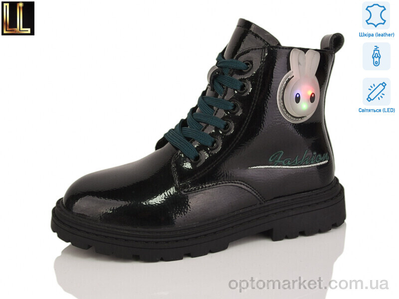 Купить Черевики дитячі A2199-10 LED Lilin чорний, фото 1