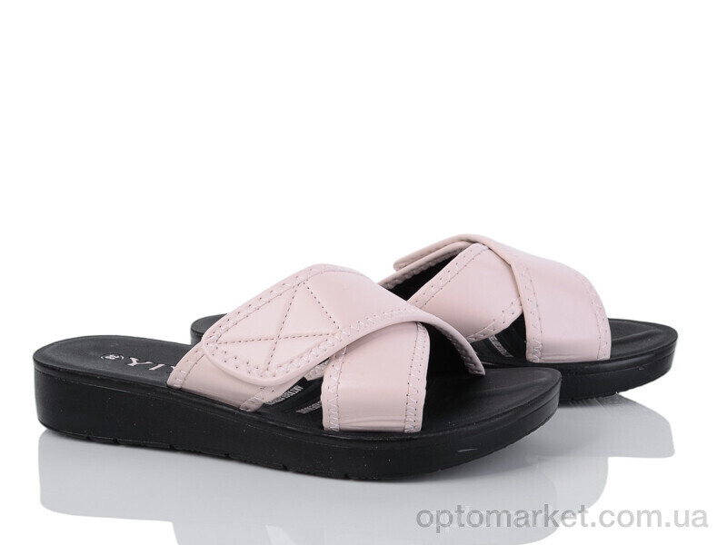 Купить Шльопанці жіночі A22-3 YiYi бежевий, фото 1