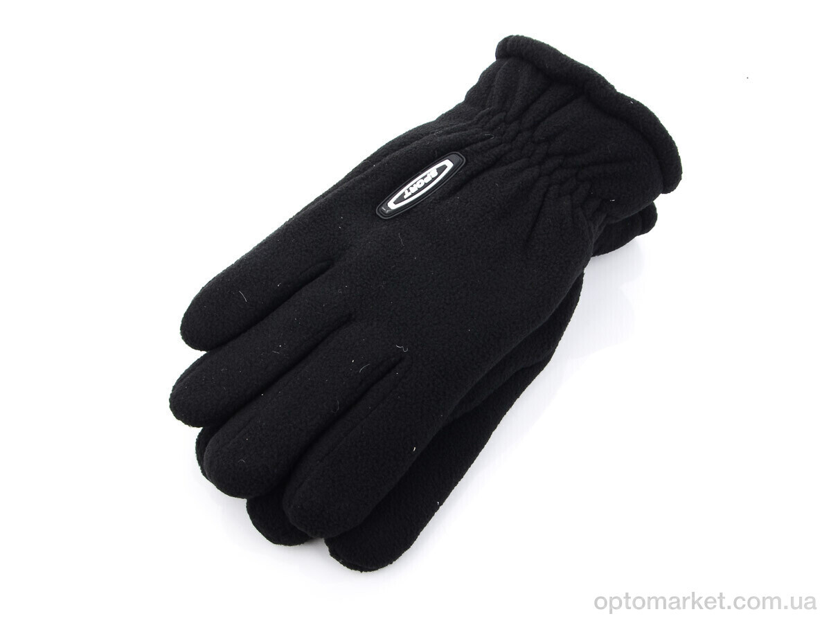 Купить Рукавички чоловічі A22-3M-фліс Королева чорний, фото 1