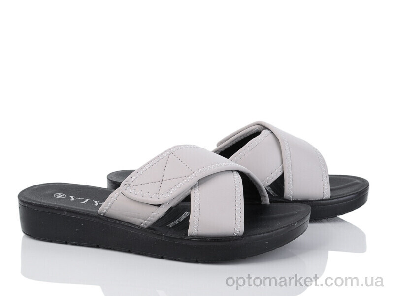 Купить Шльопанці жіночі A22-5 YiYi сірий, фото 1