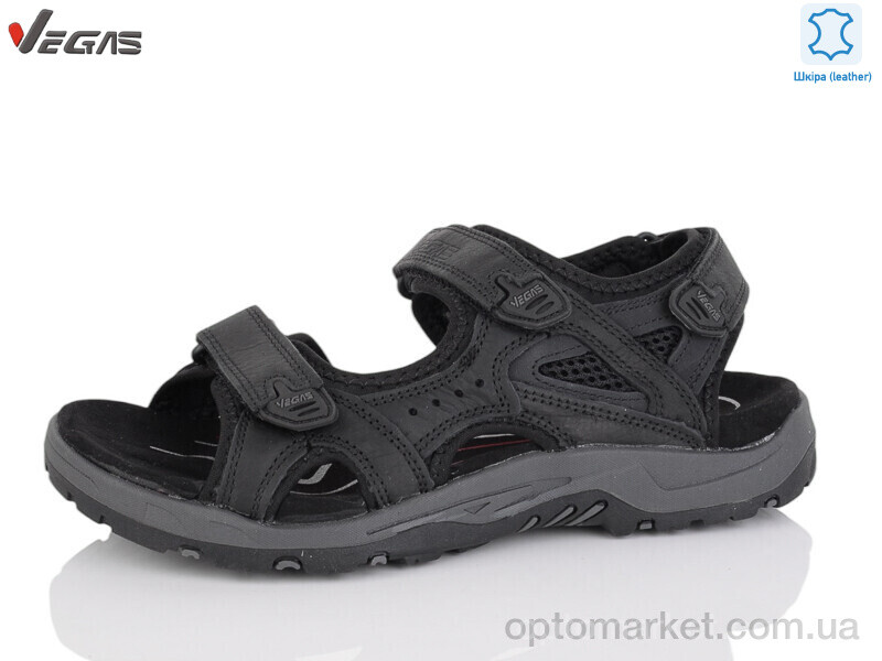 Купить Босоніжки чоловічі A223-1 Vegas чорний, фото 1
