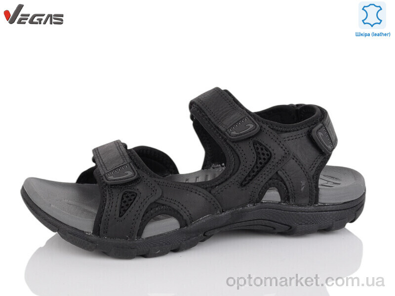 Купить Босоніжки чоловічі A226-1 Vegas чорний, фото 1