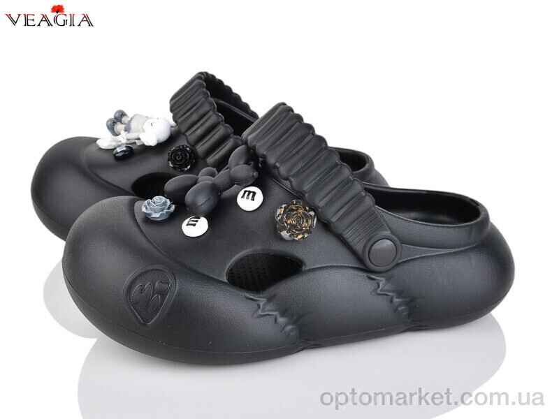 Купить Крокси жіночі A23-1 Veagia-ADA чорний, фото 1