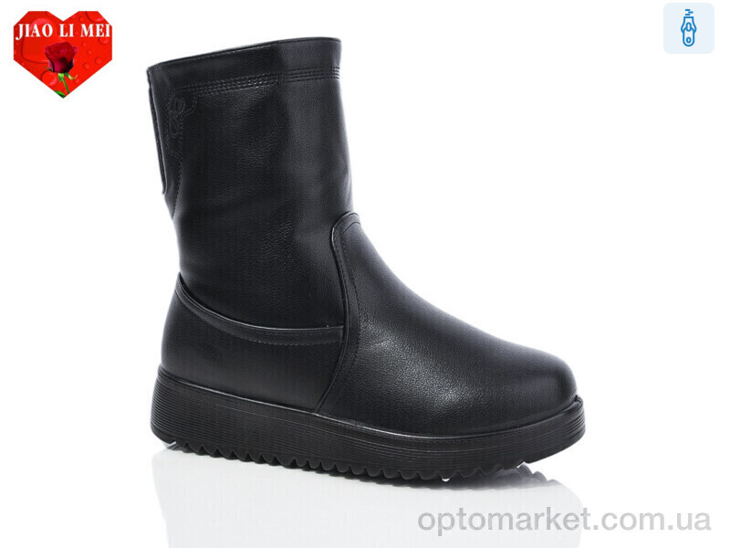 Купить Чоботи жіночі A236 Jiao Li Mei чорний, фото 1