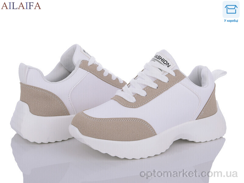 Купить Кросівки жіночі A2362-5 піна Ailaifa білий, фото 1