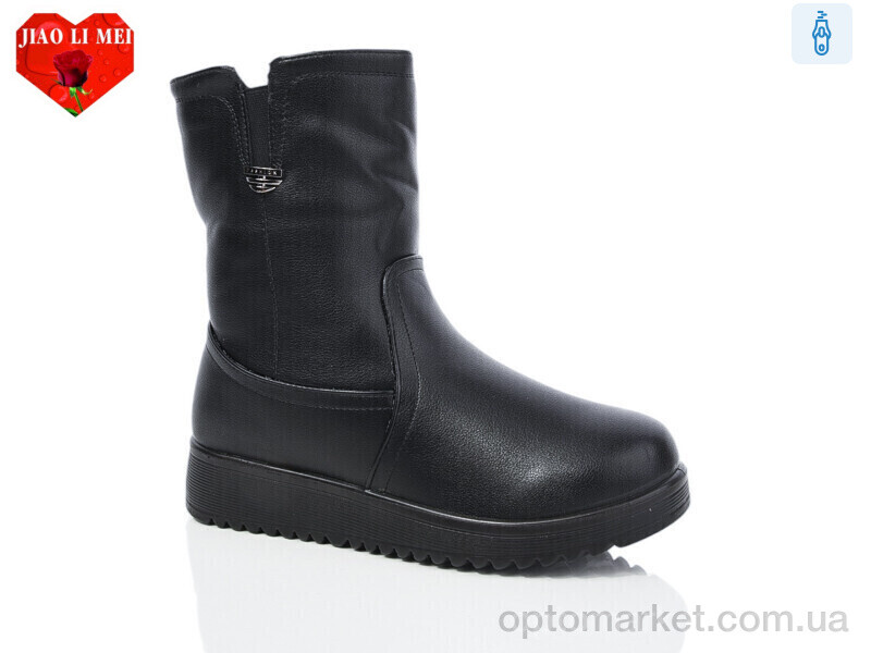 Купить Чоботи жіночі A237 Jiao Li Mei чорний, фото 1