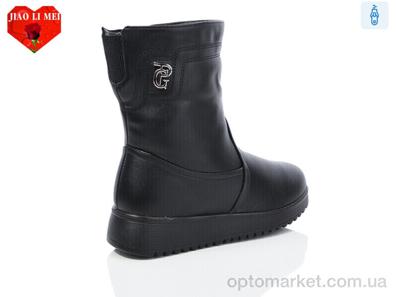 Купить Чоботи жіночі A239 Jiao Li Mei чорний, фото 2