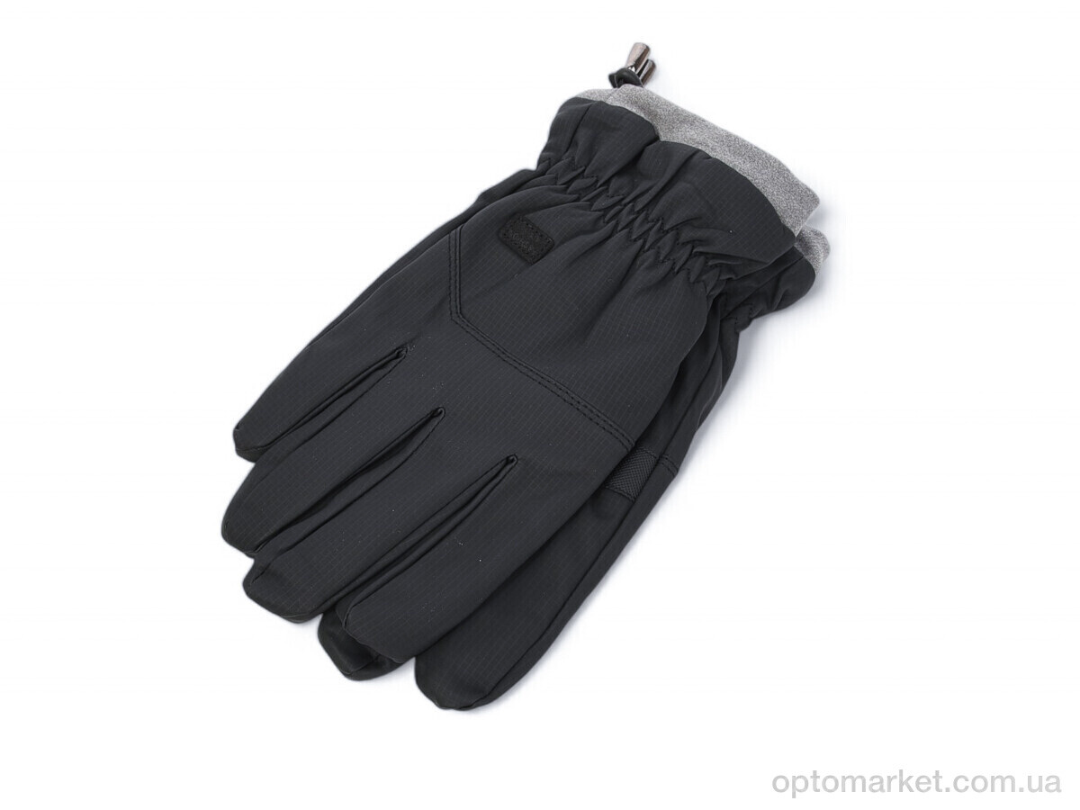 Купить Рукавички чоловічі A24-01 black Number one чорний, фото 1