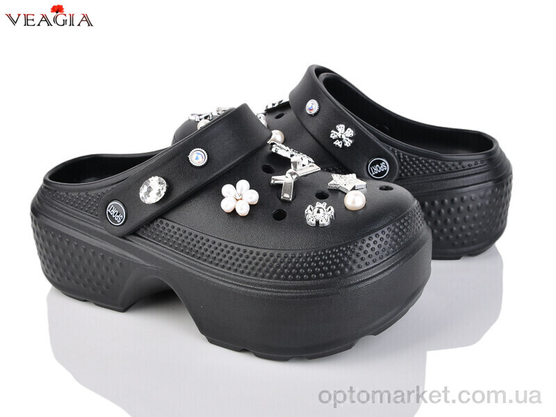 Купить Крокси жіночі A24-1 Veagia-ADA чорний, фото 1