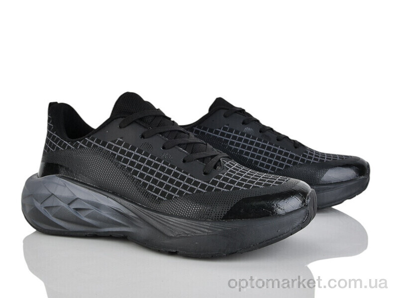 Купить Кросівки чоловічі A250-1 піна Run Life чорний, фото 1