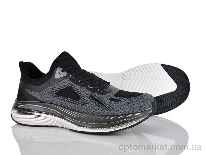 Купить Кросівки чоловічі A252-1 піна Run Life чорний, фото 1