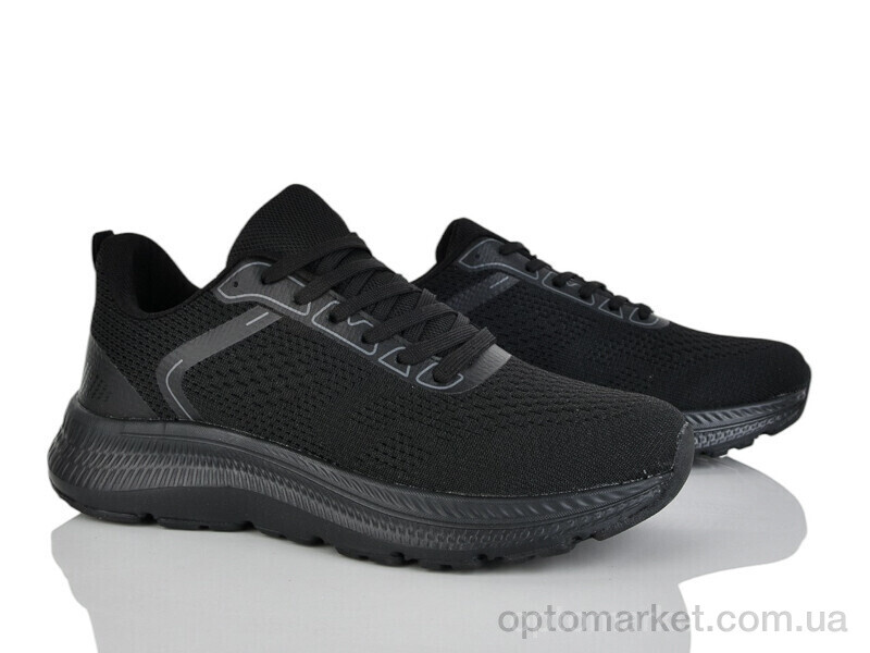 Купить Кросівки чоловічі A255-1 піна Run Life чорний, фото 1