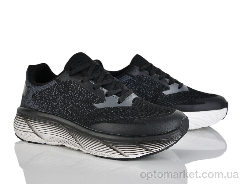 Купить Кросівки чоловічі A257-1 піна Run Life чорний, фото 1