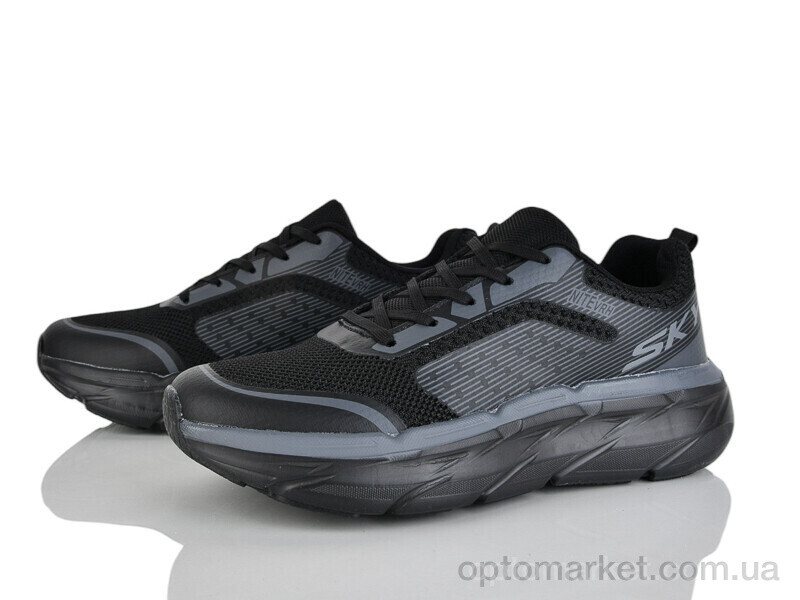 Купить Кросівки чоловічі A259-1 піна Run Life чорний, фото 1