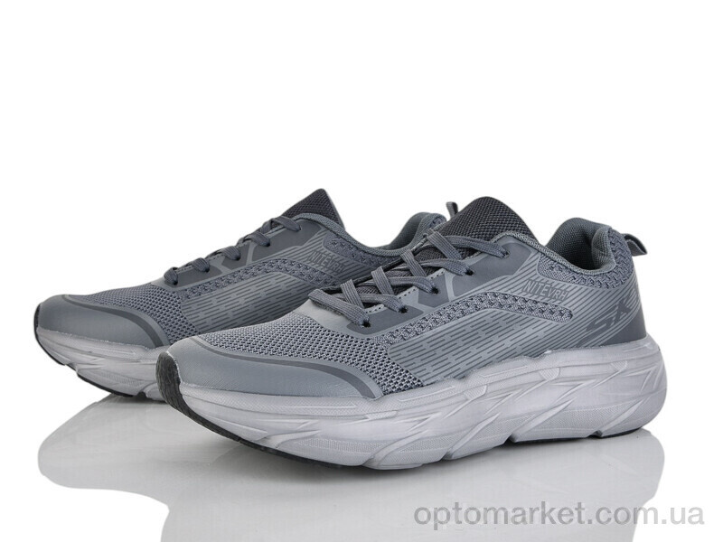 Купить Кросівки чоловічі A259-3 піна Run Life сірий, фото 1