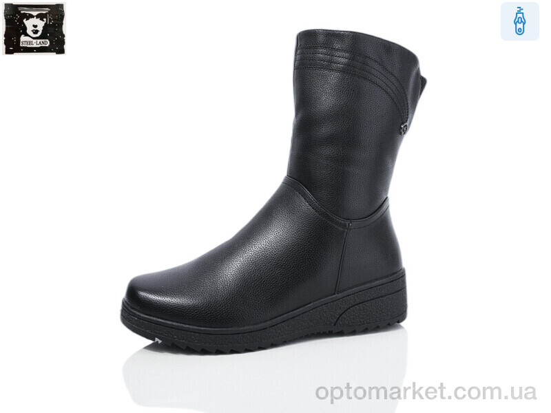 Купить Черевики жіночі A260-18 Steel Land чорний, фото 1