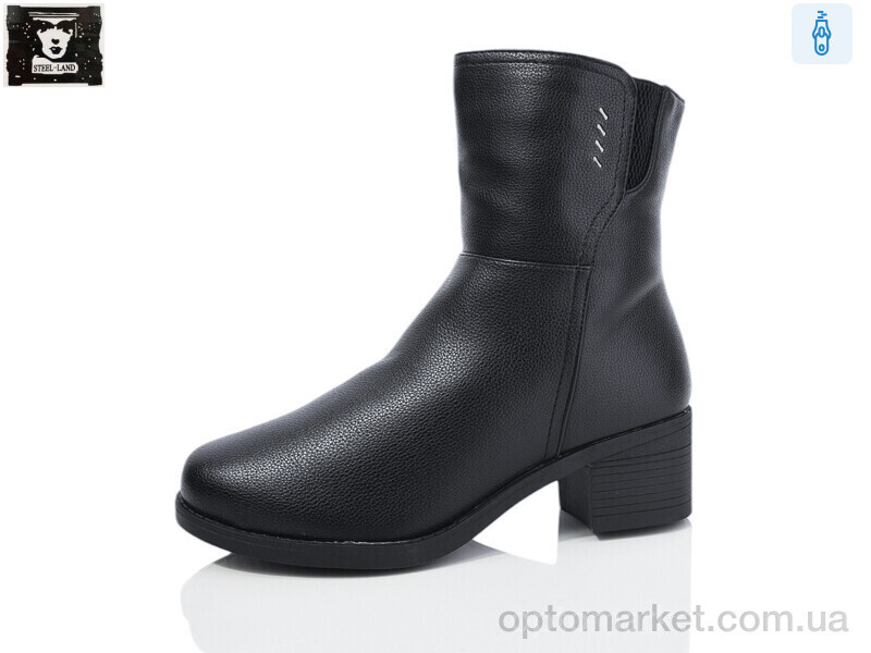 Купить Черевики жіночі A260-2 Steel Land чорний, фото 1