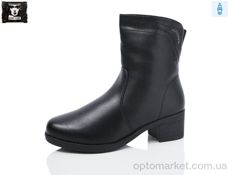 Купить Черевики жіночі A260-3 Steel Land чорний, фото 1
