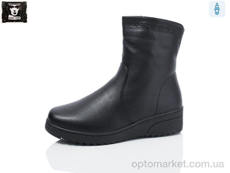 Купить Черевики жіночі A260-5 Steel Land чорний, фото 1